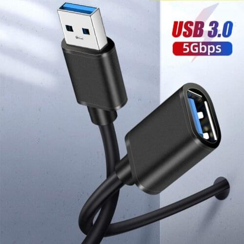 USB Extension Cable USB 3.0 Cable for Smart TV PS4 Xbox One SSD 5GBbps USB3.0 Extender Data Wire Cord Mini USB Extension Cables