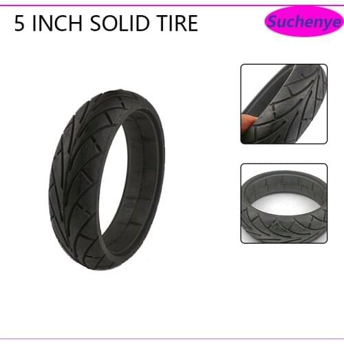 High quality 5 inch Solid Tyre Fast wheel F0 Jackhot Nes Carbon Fiber Scooter Solid Tire