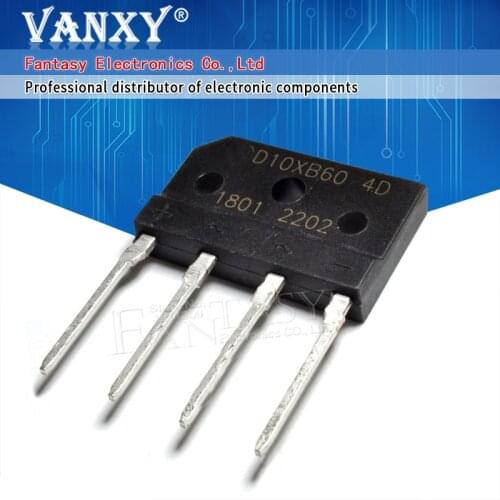 10PCS D10XB60 bridge rectifier 10A 600V D10 XB60 new and original IC