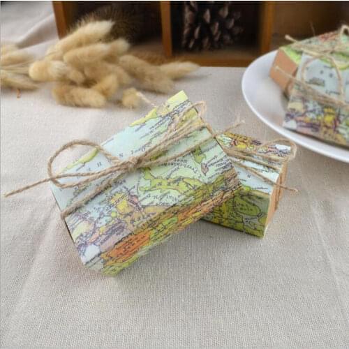 10pcs Candy Square Chocolate Bag Boxes Party Event Decoration Caja De Dulces Wedding DIY Christmas Halloween Birthday Gifts