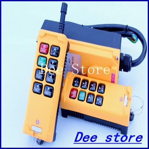 2 Transmitters 6 Channels One Speed Truck Hoist Crane Winch Radio Remote Control Push Button Switch System Controller