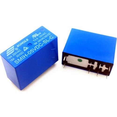 50PCS/lot Power relays SMIH-05VDC-SL-C SMIH-12VDC-SL-C SMIH-24VDC-SL-C 5V 12V 24V 16A 8PIN