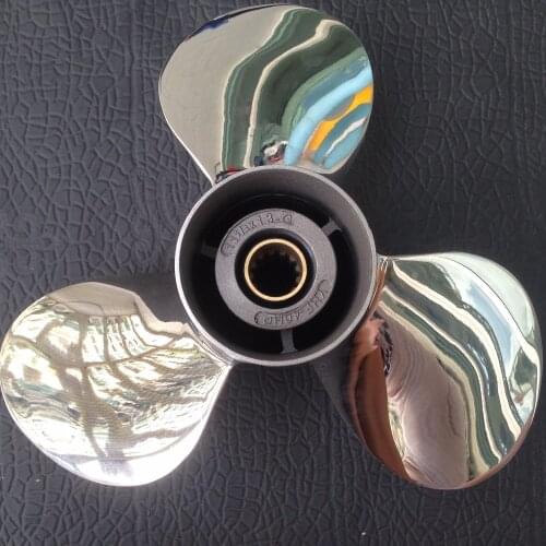 9 7/8 x 12- F For honda 20-30HP Outboard Engine STAINLESS STEEL Propeller Motors 4 outboard boat motors