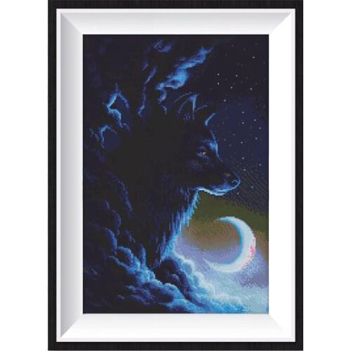 Diamond Painting 5D Animal Scenery Picture Wolf Rhinestone Set DIY Full Round Some AB Drill Mosaic High-Quality Embroidery Kit