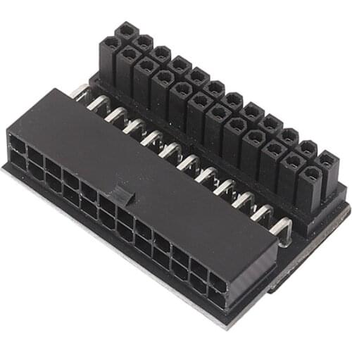 ATX 24 pin to 24pin Atx 24Pin 90 degree Power Plug Adapter Mainboard Motherboard Power Connectors Modular Power Supply Cables