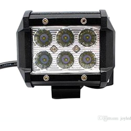 DHL 4" 18W LED Work Light Waterproof For Off-road Truck ATV SUV Jeep Boat ATV Auxiliary Driving Lamp