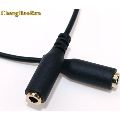 ChengHaoRan 3.5 mm 4pole Female to Female Jack Stereo audio Adapter connection phone headphone cable Audio extension line