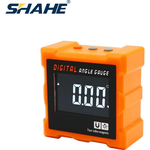 SHAHE Digital Angle Gauge Level Box Angle Finder Digital Protractor Table Wth 4-sides Magnetic Base