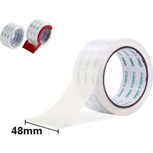 Deli high quality transparent packing tape and Dispenser set 48mmx60y x 2 rolls 30312