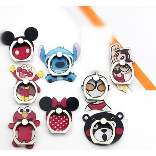 2020 Mobile Phone Holder Metal Finger Ring Holder Cute Cartoon Mouse Animal Phone Holder Phone Stand Support For All Phone