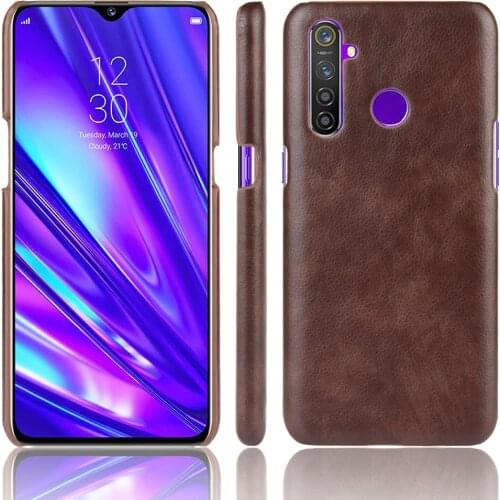 For Oppo Realme 5 Pro ShockProof luxury PU Leather Hard Back Cover Case For Oppo Realme5 Pro 5Pro Phone Case