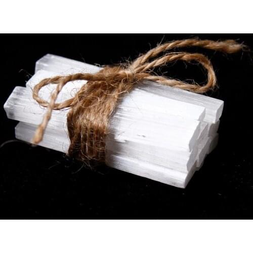 Eco-friendly 10Pcs Sturdy Compact Natural Stone Stick Smooth Gypsum Stick Compact for Home