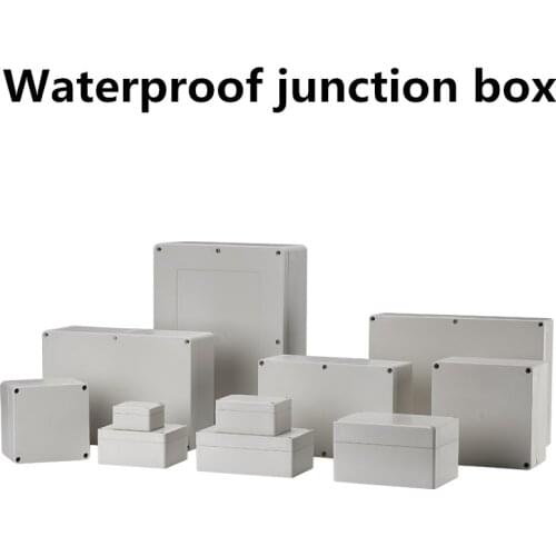 Electrical junction box DIY outdoor electric box project box ABS waterproof plastic shell monitoring power box plastic case
