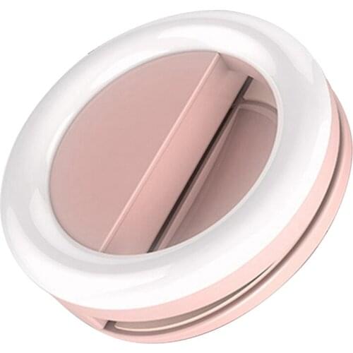 Photography Dimmable Fill Light Selfie Ring Light Phone Mini LED Video Light Universal for iPhone Samsung Huawei Xiaomi