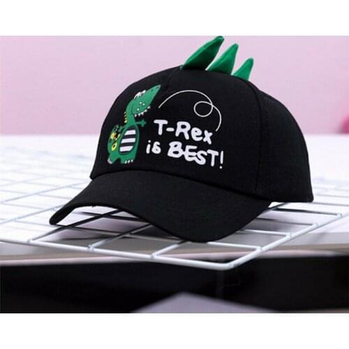 Summer 2-8Y Cartoon Dinosaur Baseball Cap for Baby Boy Girl Kids Sun Hat Gifts Children Birthday Surprise Present Cute Cool Caps