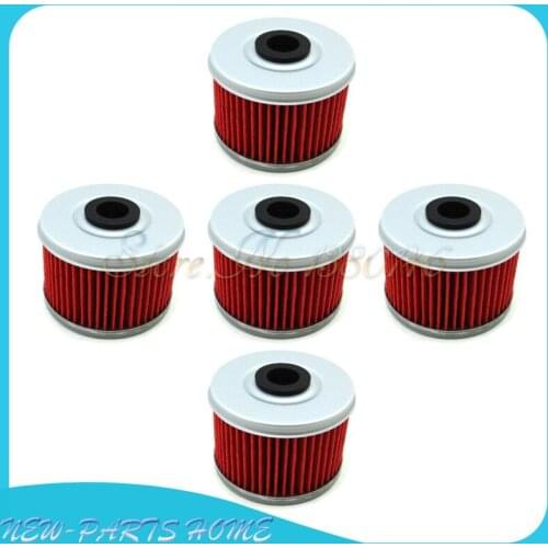 5pcs Oil Filter For XL125V VARADERO 125 VT125C SHADOW 121 TRX400EX 397 TRX300EX 300 TRX350D CBF250 ATC350X ATC250SX 250