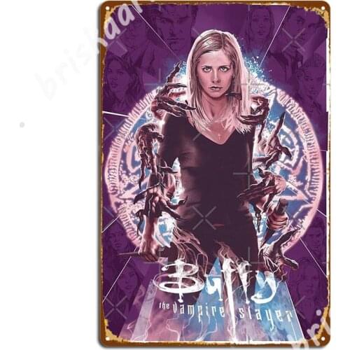 Buffy The Vampire Slayer Metal Signs Mural Painting Classic Kitchen Wall pub Tin sign Posters