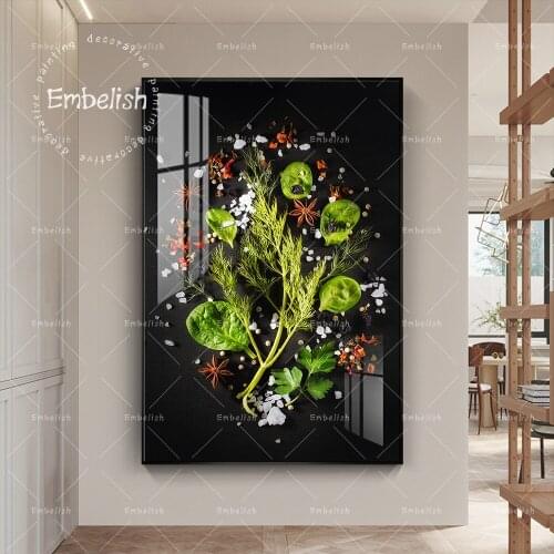 Embelish Spinach And Greens Resturant Wall Posters For Living Room Home Decor Pictures Kitchen HD Canvas Paintings Artworks