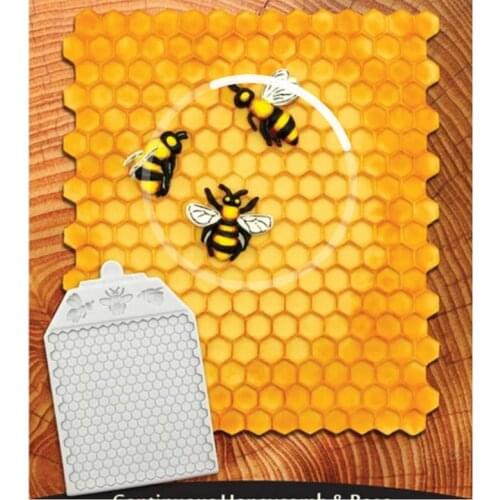 Newest Exquisite Bee honeycomb silicone mold fondant cake decoration mold honeycomb chocolate mold DIY handmade soap mold
