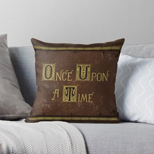 Once Upon A Time Book Throw Pillow Cushion Cover Polyester throw pillows case on sofa home living room car seat decor 45x45cm