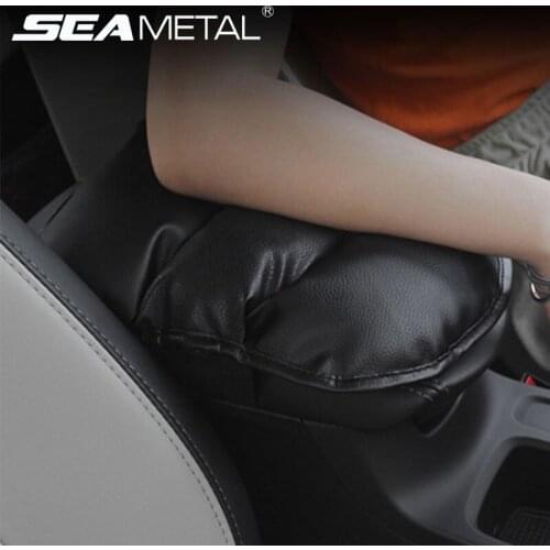 PU Leather Central Armrest Pad For Car Center Console Armrest Box Cover Mat Arm Rest Cushion Elbow Support Interior Parts