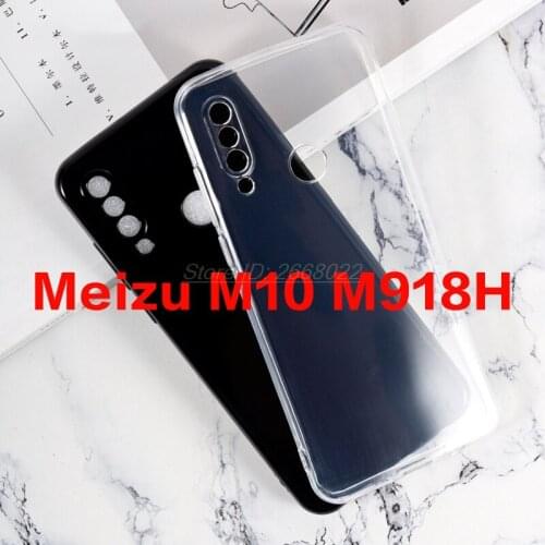 Transparent Phone Case For Meizu M10 M918H Case Silicone Ultra-thin Soft Black TPU Case For Meizu M10 M 10 Meizy Masie M10 etui