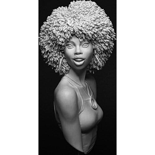 Self-assembled New Unassembled 1/10 ancient woman warrior bust Resin Figure Unpainted Model Kit