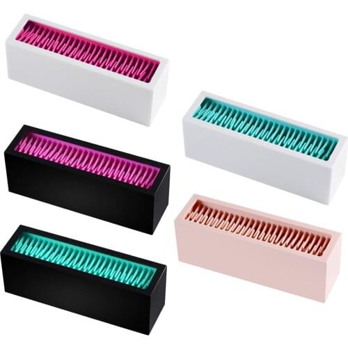 Silicone Makeup Brush Drying Rack Vanity Cosmetic Brushes Holder Organizer 18.5X5.5X6.5cm