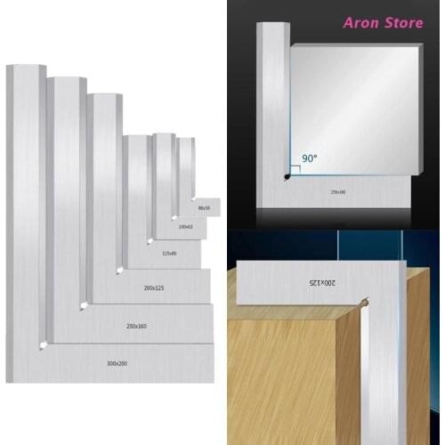 Angle Ruler Engineer Square Stainless Steel Angle Ruler 90 Degree High Accuracy Flat Square Ruler Angle Protractor