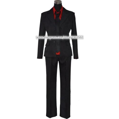 Anime Cos Akabane Karuma Anime Assassination Classroom Cosplay Halloween Black Battle Full Set