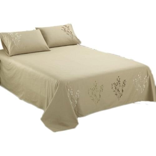 Thicken cotton Bed linens embroidered bed sheets for home