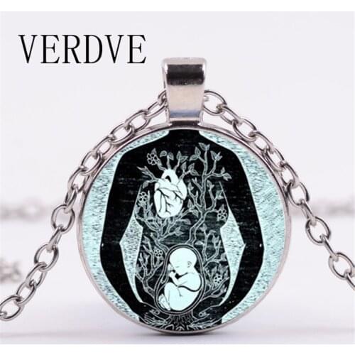 VERDVE Europe and the United States selling pregnant mothers time precious stones life pregnant women delivery gift necklace