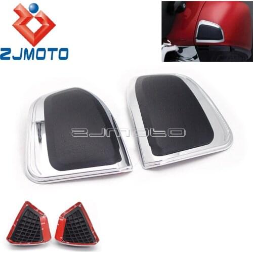 1 Set Cafe Racer Saddlebag Protective Tail Box Case Pad Decorative Side Cover For Honda Goldwing GL1800 GL 1800 FB6 2012-2017