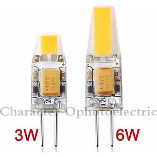 1PCS NEW Arrival 12V AC/DC COB G4 LED Bulb 3W 6W COB LED G4 Lamp Light for Crystal Chandelier G4 LED Lights Lamps Dimmable