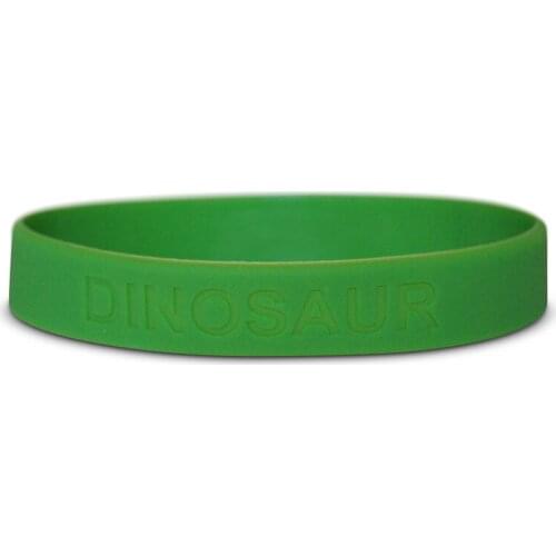 300pcs Dinosaur Green sport silicone wristband bracelet shipping by DHL