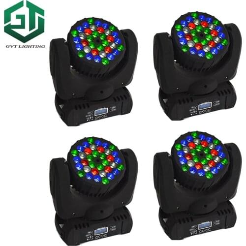 4 pieces/lot led beam moving head 36*3w wash rgbw moving beam stage lighting effect for dj disco lights