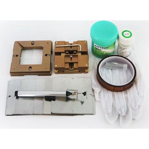 90mm Aluminium alloy BGA Reballing Station BGA Reball Kit Magnetism Lock 36PCS 90MM Universal BGA Stencils Tool Kit