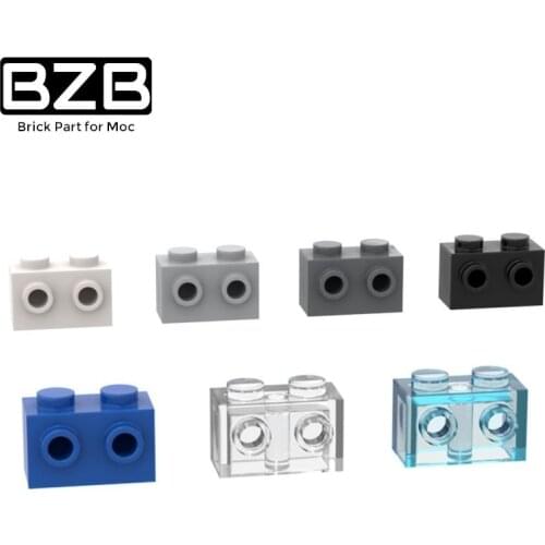 BZB MOC DIY 10pcs PART 11211 Bricks Special 1x2 Studs on 1 Side Model Building Blocks DIY Educational High-Tech Spare Kids Toys