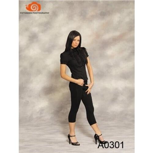 Customized10x10ft Hand Painted white gray muslin photography backdrops A0301 muslin background for photo studio fast shipping