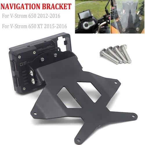 Motorcycle Navigation Bracket Mobile Phone GPS Board Bracket USB & Wireless Charging For SUZUKI V-STROM Vstrom 650 XT DL 650 XT