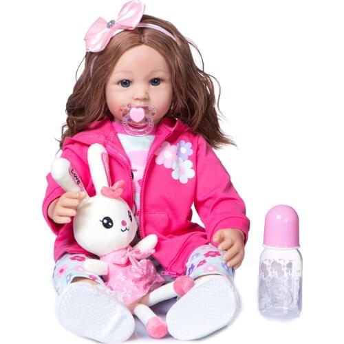 60cm reborn toddler simulation baby doll girl princess dress up doll toys for children gift