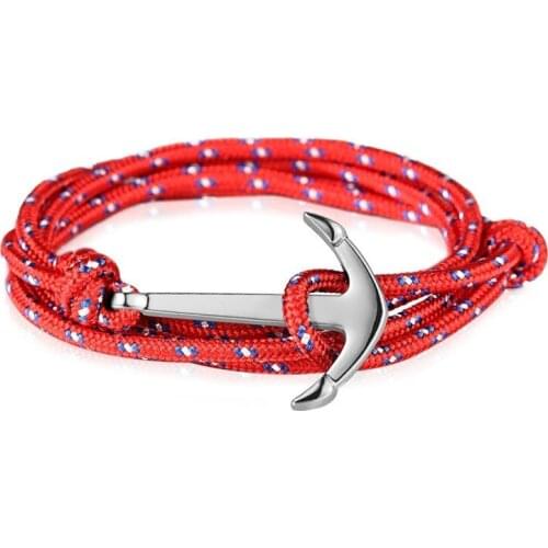 AliExpress Hot Fashion Cool Anchor Men and Women Bracelet Fish Hook the Vikings Hand Line