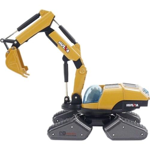 Huina 1:50 Alloy Diecast Excavator Model Engineering Track Car High Simulation Collection Metal Toys I9 Concept