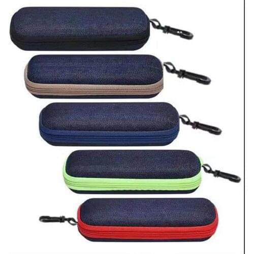 New 1Pcs EVA Eyewear Cases Cover Sunglasses Case For Women Fashion Glasses Box With Lanyard Zipper Eyeglass Cases For Men Women