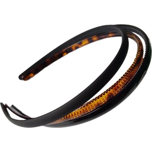 0.8cm Simple Plastic Leopard Headband Elastic Hair Head Hoop Bands Accessories Headband for Women Girls headdress
