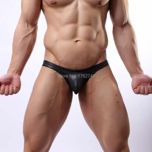 OROCOJUCO Men's Leather Briefs