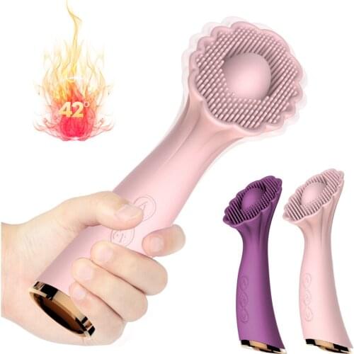 Heating Clitoris Massage Vibrator 7 Speed Breast Clitoris Massager G-Spot Stimulator Sex Toys For Women Masturbator Sex Machine