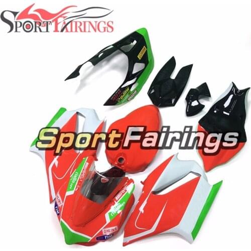 Complete Fairings Kit For Ducati 899 1199 12 13 2012 2013 Motorcycle Fairing Kit Cowling Racing Fiberglass Red White Green New