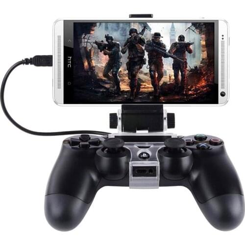 PS4 Slim / Pro Game Controller Gamepad Holder 180 Degree Adjustanble Angle Support 6-Inch Mobile Phone With Fashionable Design