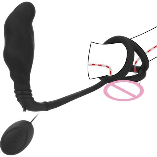 Vibrating Cock Rings Sex Toys For Men Sex Shop Prostate Massager Delay Ejaculation 7 Mode Penis Ring